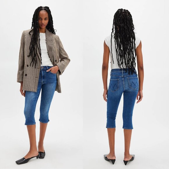 New MOTHER The Stunner Zip Bunny Snip Connect The Dots Jeans Size 25 - Picture 1 of 12